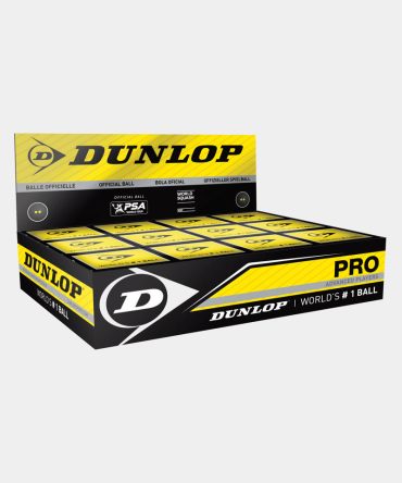 Pro Squash Ball 12pcs - double Yellow dot
