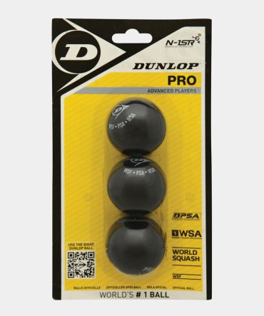 Pro Squash Ball 3Ball Blister - Double Yellow Dot