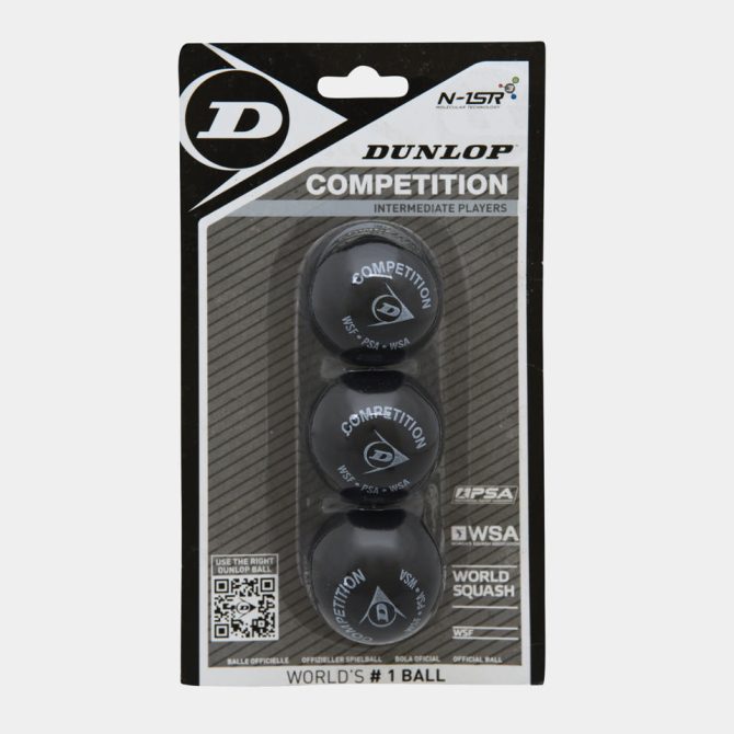 Competition Squash Ball 3Ball Blister - Yellow dot