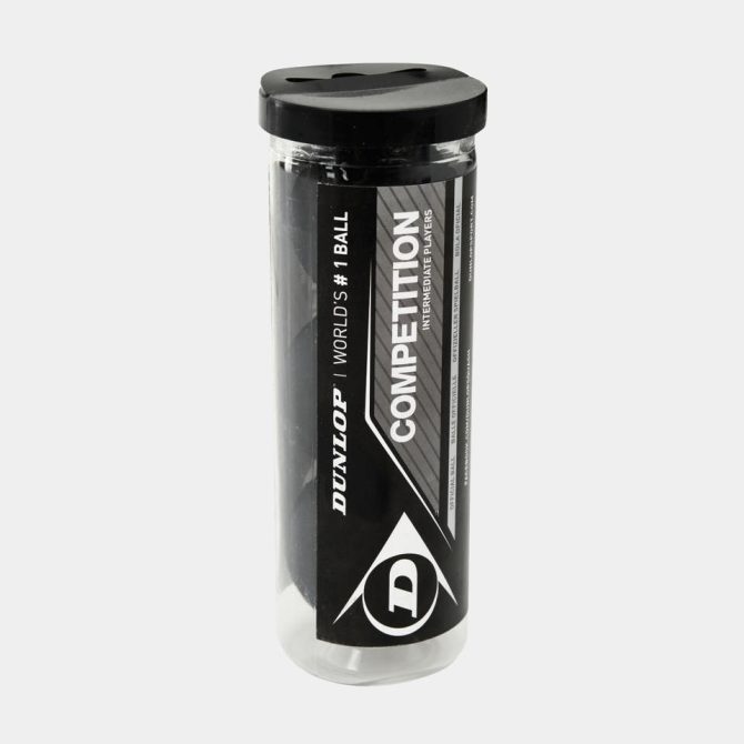 Competition Squash Ball 3Ball Tube - Yellow dot