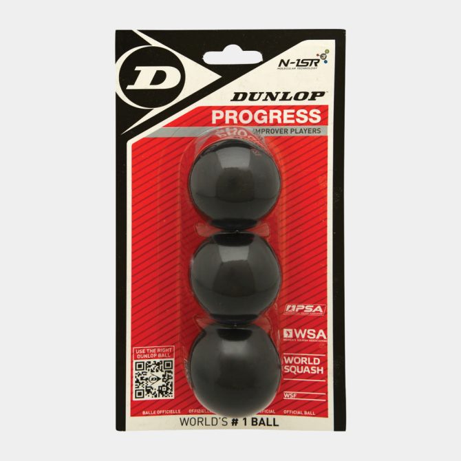 Progress Squash Ball 3Ball blister - red dot