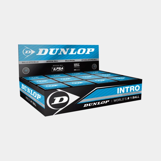Intro Squash Ball 12pcs - blue dot
