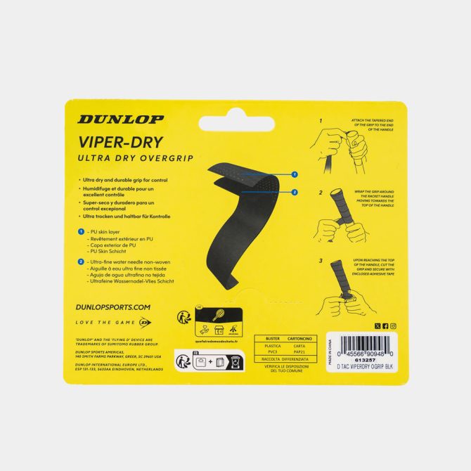 ATP VIPER-DRY OGRIP BLK 3PCS BLISTER - Image 2