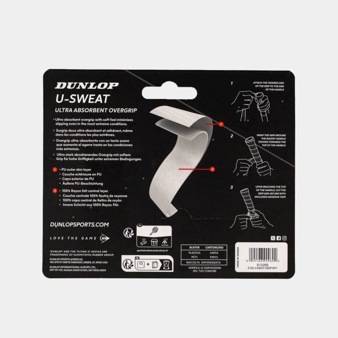 U-SWEAT OGRIP WHT 3PCS BLISTER